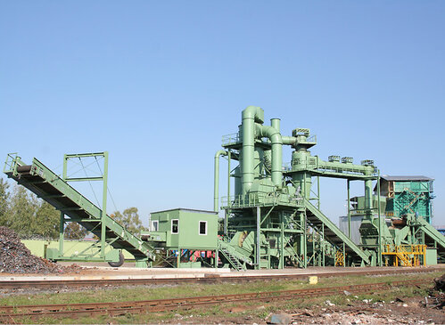 The shredder plant near Minsk in Belarus